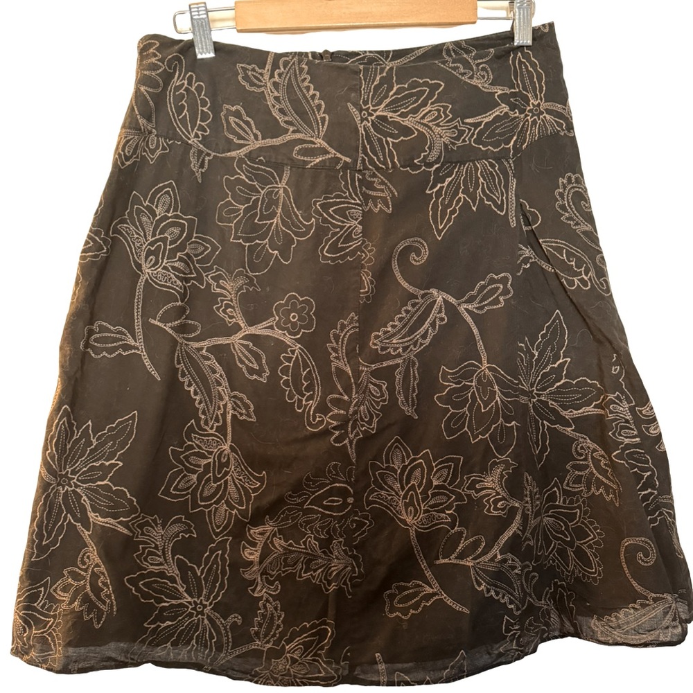 Vintage knee length A-line skirt